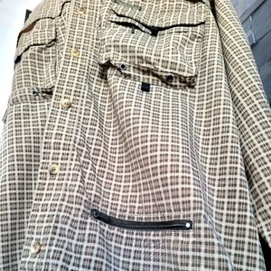 Vintage Misty Mountain Utilitary Button Down Long Sleeve Shirt